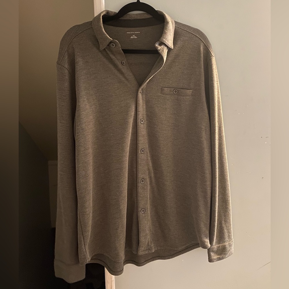 Saks Fifth Ave Button Down Shirt Long Sleeve